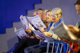 Im SN-Saal hieß es wieder: „Kommt, singt mit!“ 