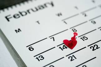 Am 14. Februar ist Valentinstag. 