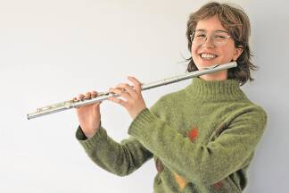 Marie Aggermann spielt bereits seit acht Jahren Querflöte. sie wurde Landessiegerin von „Prima la musica“ in ihrer Altersklasse.  