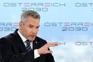 Schaut nach vorne: Nehammer 