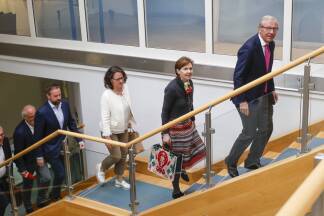 Die Salzburger ÖVP-Spitze tagt in der Parteizentrale. 
