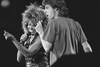 Tina Turner und Mick Jagger  