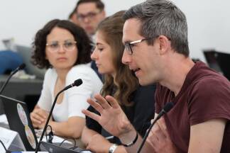 Kay-Michael Dankl (KPÖ plus) am Montagvormittag.  
