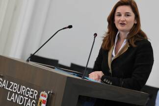 FPÖ-Chefin Marlene Svazek im Hearing.  
