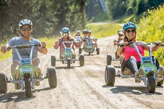 Auch in Schladming wird Mountain Gokart gefahren. 