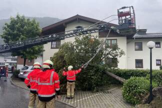 Einsatz der FF Mittersill am Dienstagnachmittag. 
