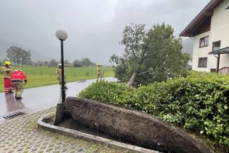 Kräfte der Feuerwehr Mittersill waren gleich an mehreren Stellen im Gemeindegebiet im Einsatz. 