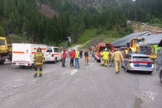 Großeinsatz für die Rettungskräfte in Uttendorf.  