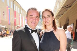 Landesrat Christian Pewny und Ehefrau Sandra Pewny.  