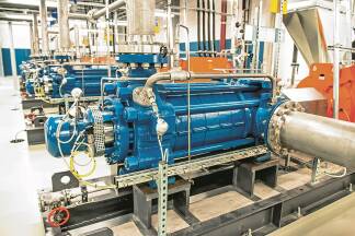 Die Matrixpumpe besteht aus 24 Einzelpumpen. 