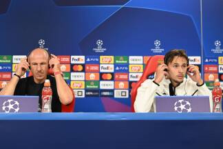 Pressekonferenz mit Trainer Gerhard Struber und Verteidiger Amar Dedić. 