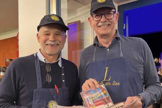 Peter Nocker und Anton Kaiser vom Lions-Club Zell am See. 