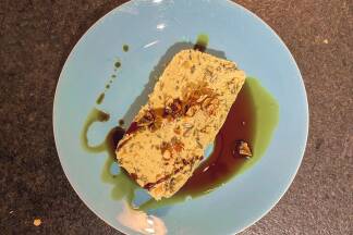 Kürbiskernkrokantparfait 