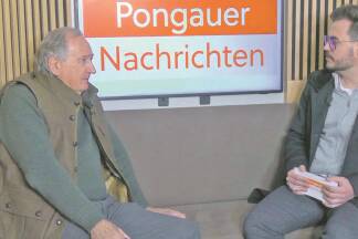 Matthias Moosleitner (li.) ist Geschäftsführer der Filzmooser Bergbahnen. Zuletzt stellte er sich im Airstream der Salzburger Nachrichten und der Pongauer Nachrichten unseren Fragen.  
