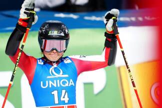 Julia Scheib war Österreichs Beste im Riesentorlauf in dieser Saison. 