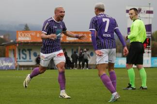 Johannes Zottl jubelte über das 1:0. 