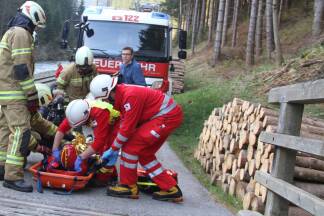 Rund 350 Einsatzkräfte waren an der Übung am Samstag beteiligt. 