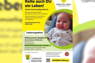 Am 1. Mai (bei Schlechtwetter 4. Mai) wird in Bergheim von Glorias Tante eine große Typisierungsaktion organisiert. 