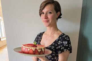 Fürstin des Fruchttiramisus, Königin des Kombuchas: Alexandra Klein.  Fürstin des Fruchttiramisus, Königin des Kombuchas: Alexandra Klein.