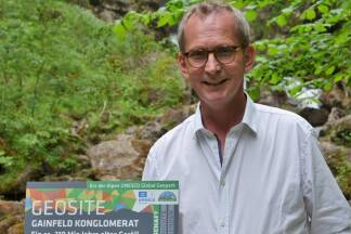 Gert Furtmüller, Obmann vom Trägerverein des Unesco Geoparks Erz der Alpen. 