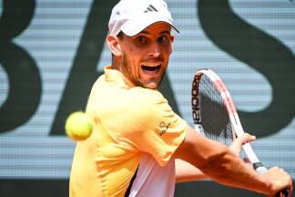Dominic Thiem besiegte Franco Agamenone. 