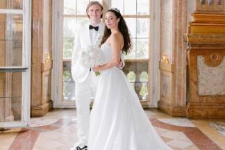 Im Schloss Mirabell heiratete Patrick Wimmer seine Sarah.  