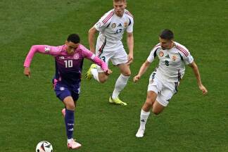 DFB-Star Jamal Musiala wirbelte auch gegen Ungarn. 