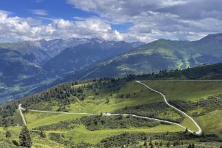 Das Wandergebiet Schlossalm in Bad Hofgastein . 