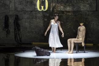 „Salome“ 2018, Felsenreitschule. Das Bühnenbild stammte von Romeo Castellucci. 