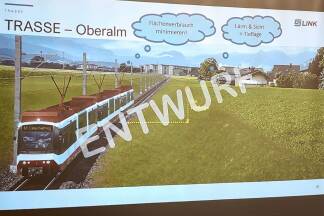 Die Vertreter der S-Link-Gesellschaft versuchten, ihre Pläne zu präsentieren und zu vermitteln 