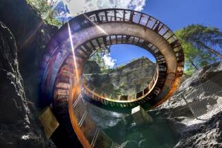 Bis zur Aussichtsplattform auf der berühmten Helix wird die Klamm bald wieder begehbar sein.  