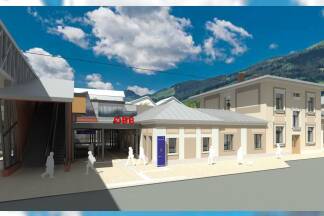 Der neue Bahnhof in Bad Gastein (Visualisierung). 