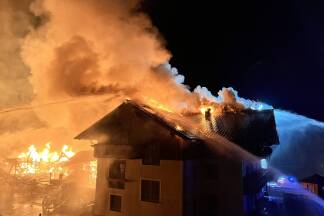 Großbrand in der Nacht auf Samstag (31. August 2024) Forstau. 