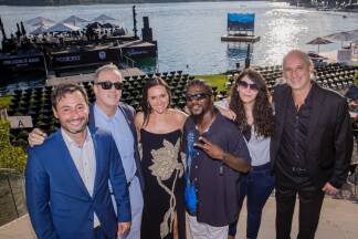 scalaria COO Humberto Schenk, Ground Zero Blues Club-Boss Eric Meier, Simone Gastberger, Antohny (Big A) Sharrod, Jaxx Nasar, Martin Gellner.  scalaria COO Humberto Schenk, Ground Zero Blues Club-Boss Eric Meier, Simone Gastberger, Antohny (Big A) Sharrod, Jaxx Nasar, Martin Gellner.