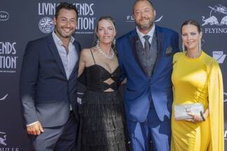 Humberto Schenk mit Stacey Elsner und Justin Libs mit Sharon Lips  Humberto Schenk mit Stacey Elsner und Justin Libs mit Sharon Lips