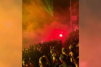 Geschätzt waren insgesamt 46.000 Fans in Bischofshofen. 