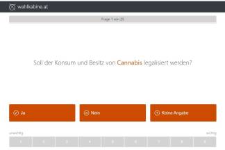 Digitale Wahlkabine unter wahlkabine.at. 