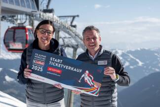 Ticketing-Chefin Michaela Zebedin und WM-Projektleiter Florian Phleps. Ticketing-Chefin Michaela Zebedin und WM-Projektleiter Florian Phleps.