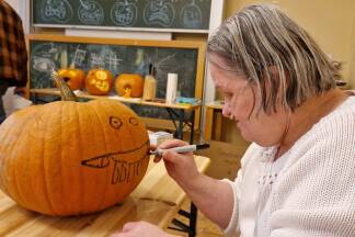 Lydia Ebner entschied sich für ein fröhliches Motiv. 