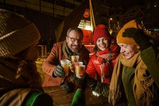 Der Brünner Freiheitsplatz ist in Lichterglanz und Adventstimmung getaucht. Der Brünner Freiheitsplatz ist in Lichterglanz und Adventstimmung getaucht.