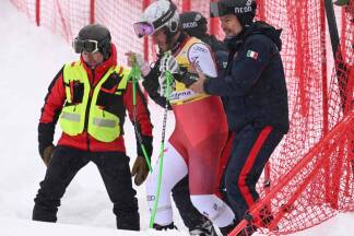 Daniel Danklmaier stürzte im Super-G von Gröden.   Daniel Danklmaier stürzte im Super-G von Gröden.