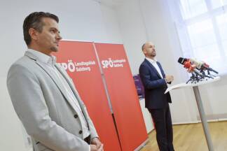 Rücktritt: SPÖ-Parteigeschäftsführer Gerald Forcher musste zusehen, wie Parteichef David Egger-Kranzinger abtrat.  