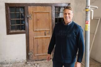 Curt Wiebel verantwortet die Sanierungen in der Judengasse.  
