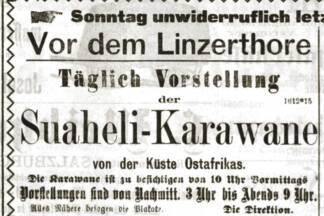 Inserate in den Salzburger Zeitungen. 