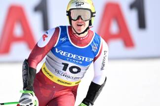 Raphael Haaser kam Marco Odermatt am nächsten.  