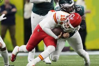 Symbolbild: Patrick Mahomes war unter Druck. 