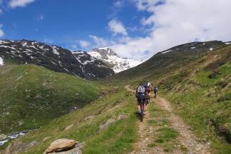 Frosnitztal, im Hintergrund die Kristallwand. 
