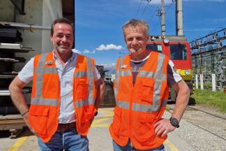 ASC-Leiter Hannes Krammel und Servicetechniker Herbert Röck haben bei der Bahn schon viel erlebt. 