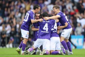 Austria Salzburg bejubelte das 1:0. 