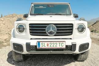 Der akustisch unauffällige G580 EQ. Der Diesel rangiert irgendwo in der Mitte.  